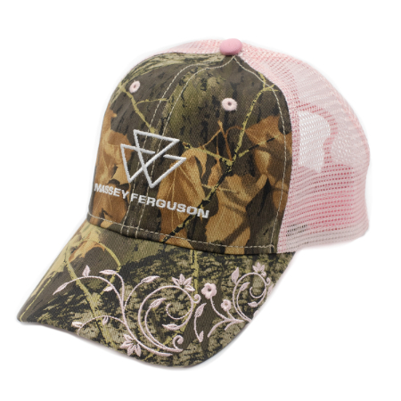 MASSEY FERGUSON WOMEN'S CAMO AND PINK MESH HAT product image
